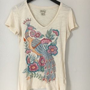 Lucky Brand peacock v-neck